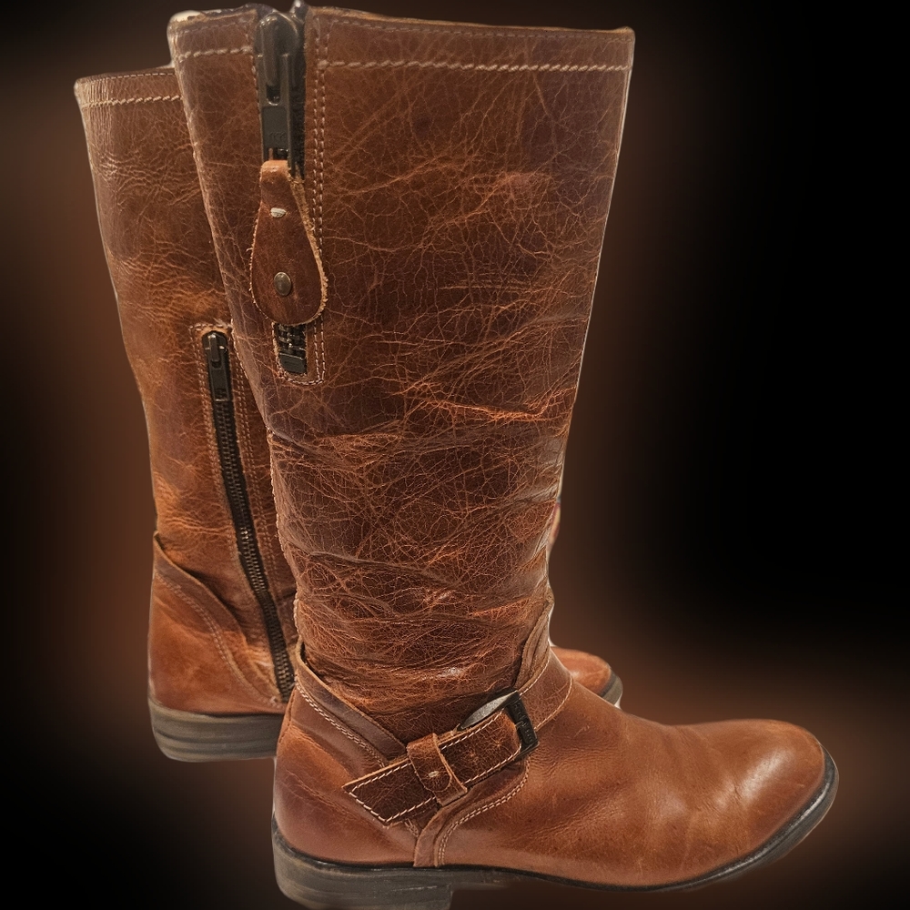 Bed STU  Womens Tall riding boot in cognac size 10